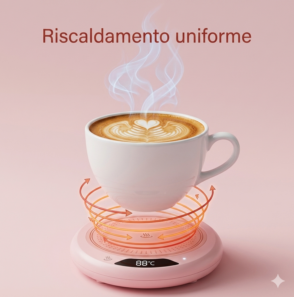 Sottobicchiere scalda tazza USB con 3 regolazioni
